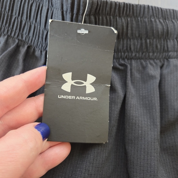 Under Armour Men's Large UA Unstoppable Vented Gray/black Athletic Shorts New - Picture 5 of 10